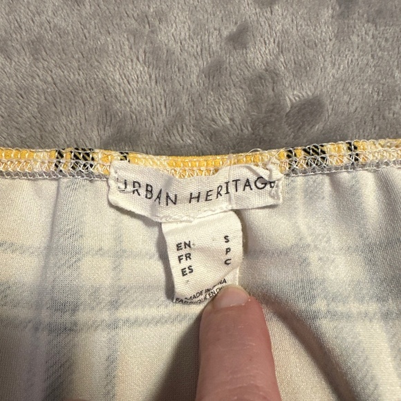 Urban Heritage Yellow Plaid Dress Small Clueless 90's Y2K Retro Preppy Style - Picture 5 of 7